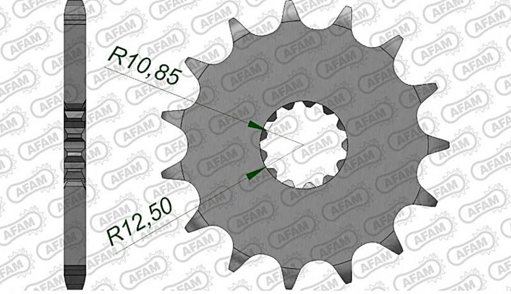 afam_ritzel_vorne_28401 AFAM Kettensatz Stahl 525 XRR 15x47 - Suzuki DL 650 V-Strom ABS /XT 2007-21