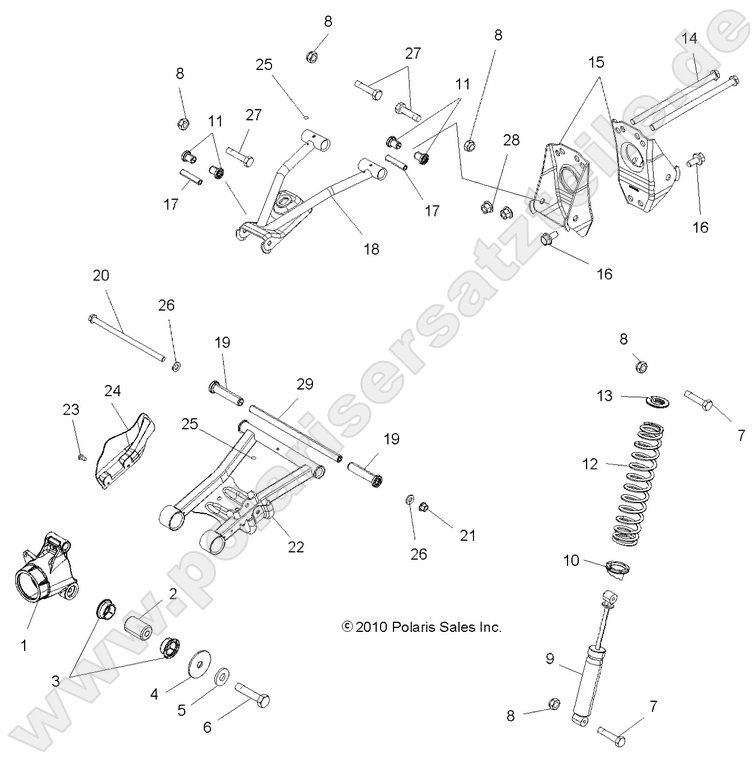SUSPENSION, REAR SUSPENSION, REAR
