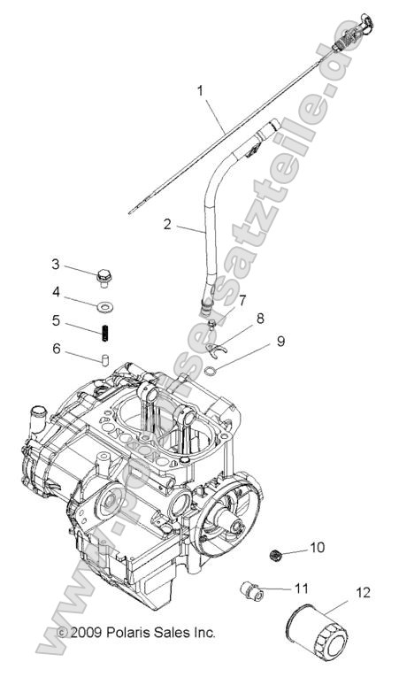 Engine, Oil Filter and Dipstick