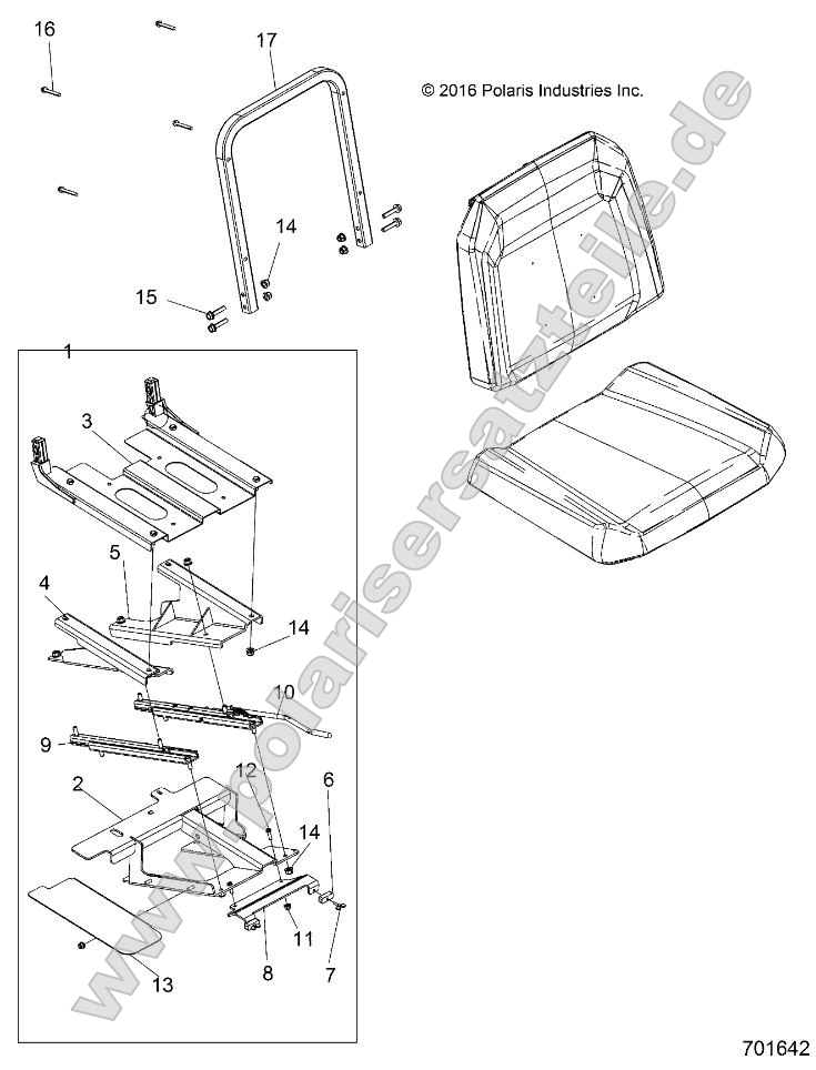 Body, Slider Drivers Seat Body, Slider Drivers Seat