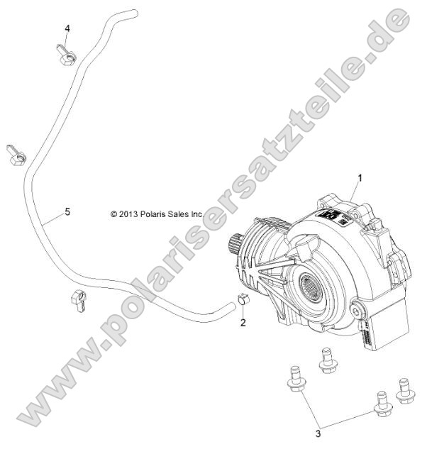 Drive Train, Front Gearcase Mounting Drive Train, Front Gearcase Mounting