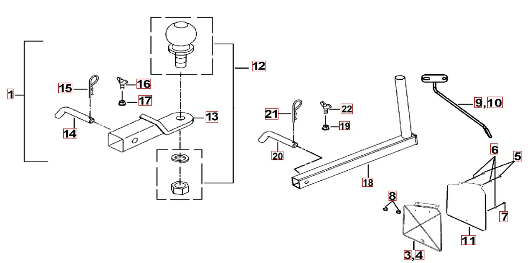 Anhängerkupplung (LOF) Anhängerkupplung (LOF)