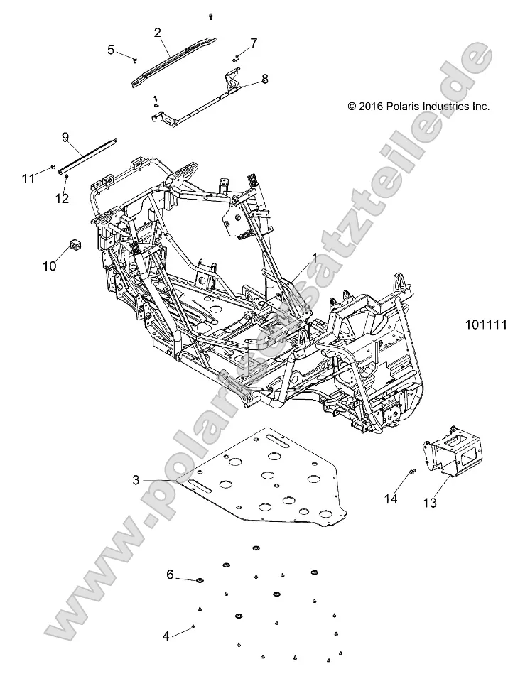 Chassis, Main Frame and Skid Plate Chassis, Main Frame and Skid Plate