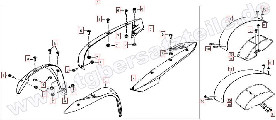 Kotflügelverbreiterung-Kotflügel vorne und hinten