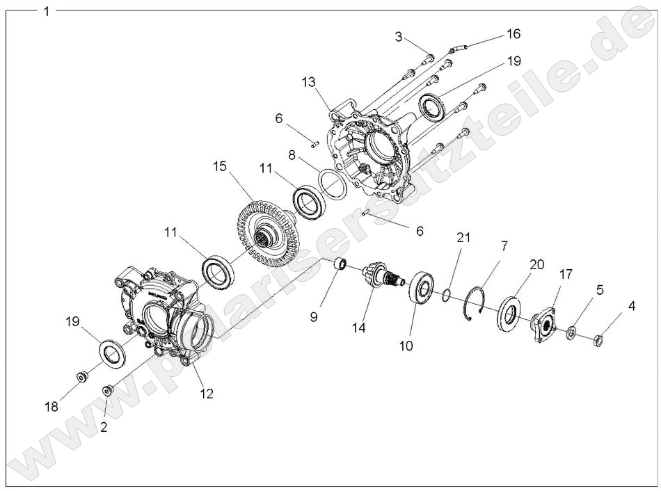 DRIVE TRAIN, REAR GEARCASE INTERNALS DRIVE TRAIN, REAR GEARCASE INTERNALS