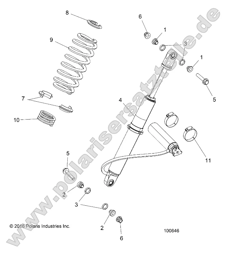 Suspension, Rear Shock Mounting Suspension, Rear Shock Mounting