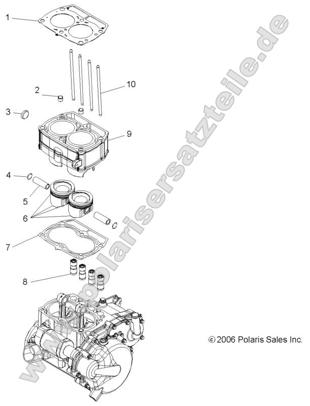 Engine, Piston and Cylinder