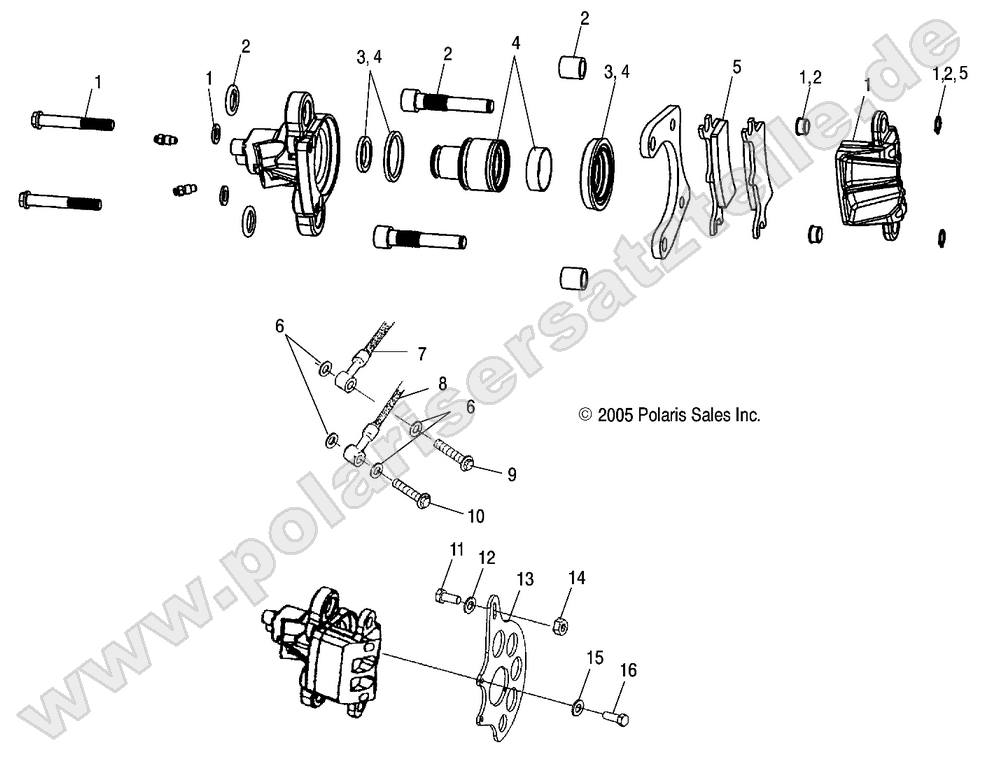 CALIPER MOUNTING, REAR