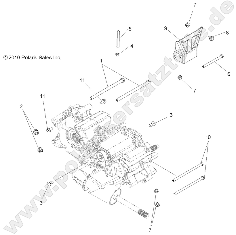 DRIVE TRAIN, MAIN GEARCASE MOUNTING DRIVE TRAIN, MAIN GEARCASE MOUNTING