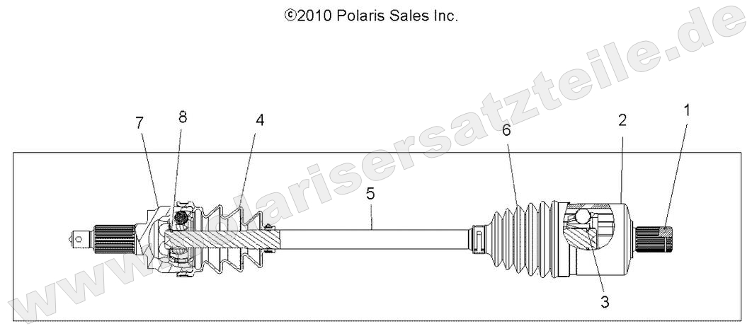 DRIVE TRAIN, DRIVE SHAFT, FRONT DRIVE TRAIN, DRIVE SHAFT, FRONT