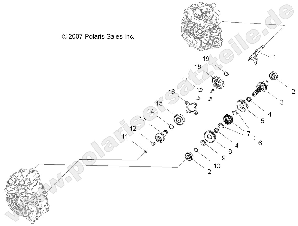 DRIVE TRAIN, MAIN GEARCASE INTERNALS DRIVE TRAIN, MAIN GEARCASE INTERNALS