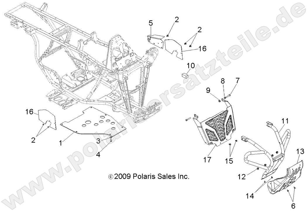 CHASSIS, FRONT BUMPER
