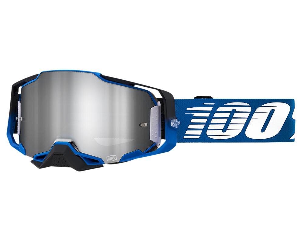 100% Crossbrille Armega - Rockchuck - Silber verspiegeltes HD Glas