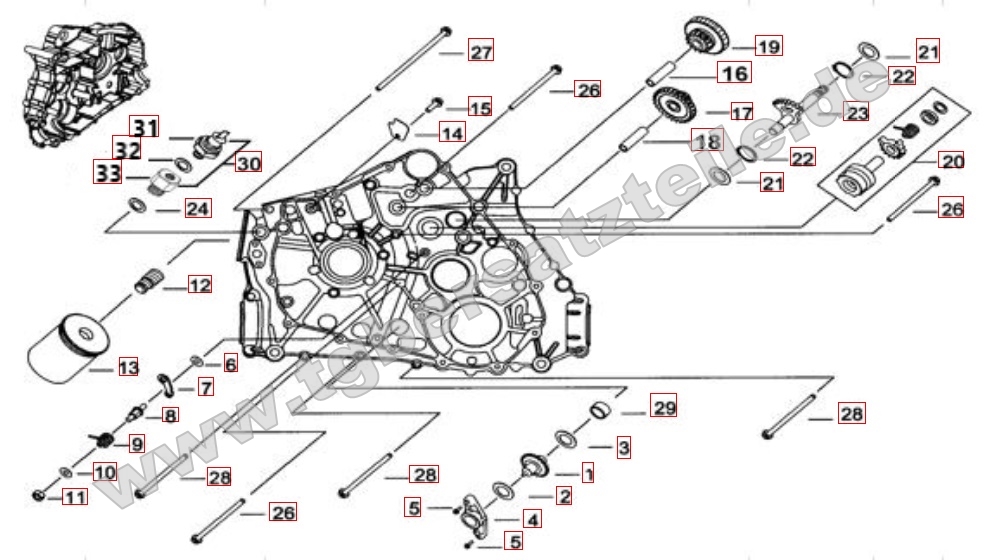 Motorgehäuse links 1