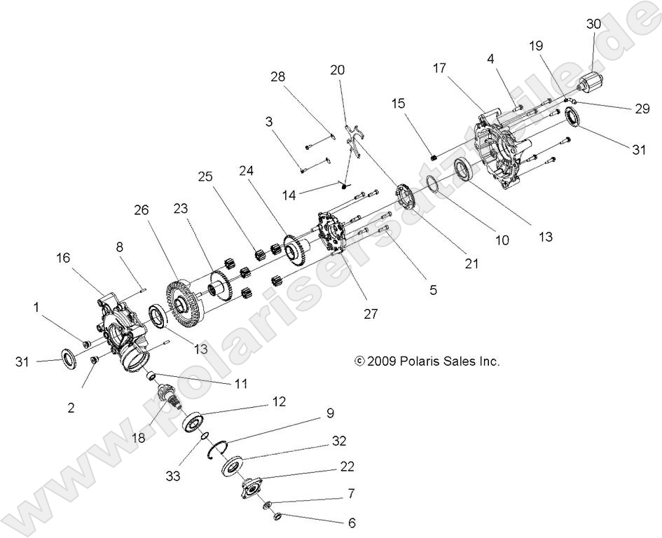 DRIVE TRAIN, REAR DIFFERENTIAL INTERNALS