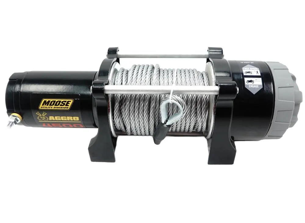 Moose Utility UTV Seilwinde AGGRO 4500 / 12V / 2041 kg - Stahlseil - 45050787