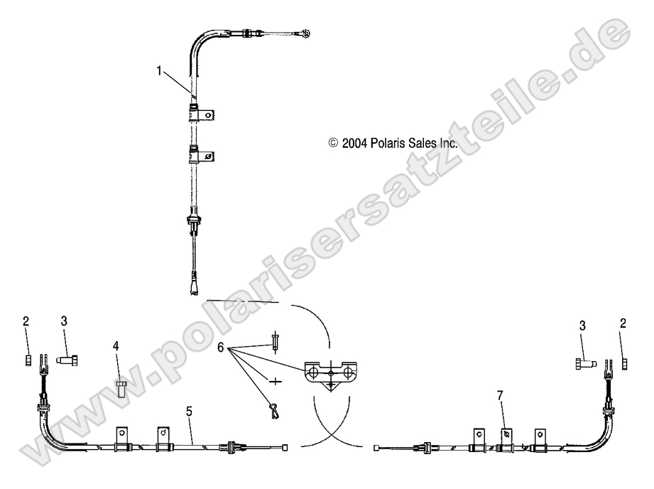 PARK BRAKE LOCK CABLES