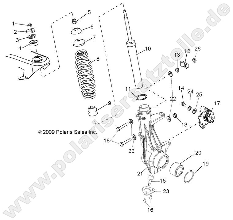 SUSPENSION, FRONT STRUT