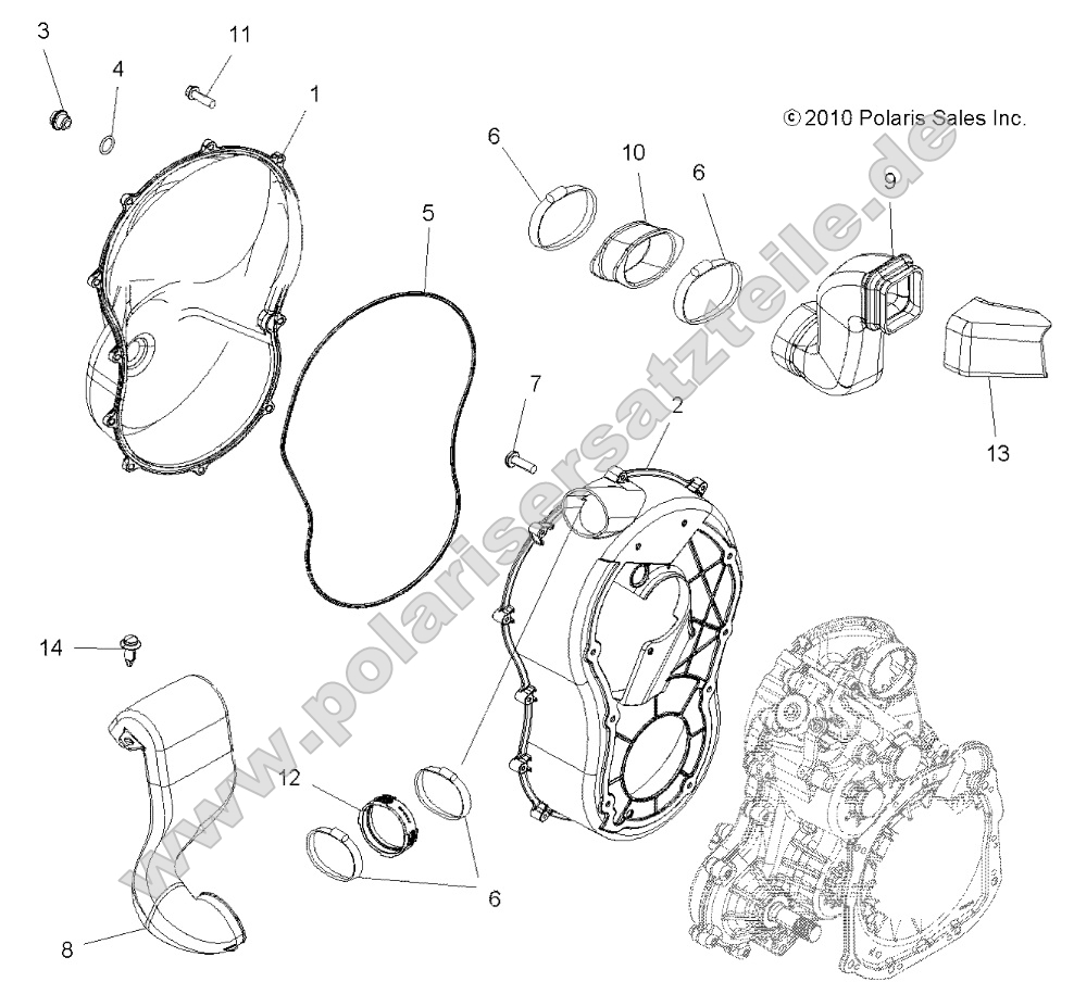 Body, Clutch Cover Body, Clutch Cover