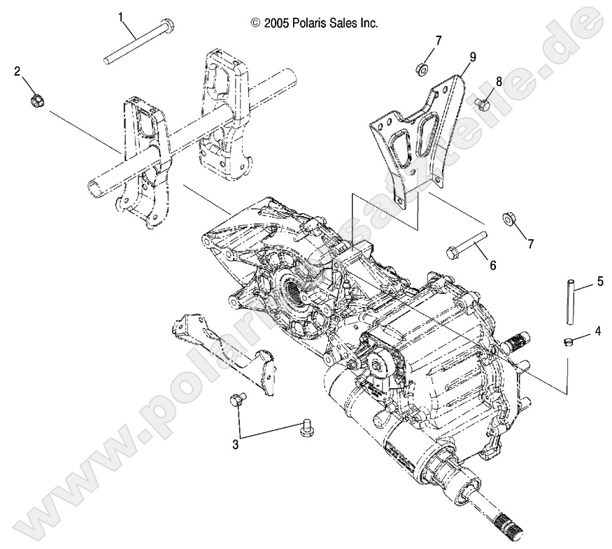 DRIVE TRAIN, MAIN GEARCASE MOUNTING DRIVE TRAIN, MAIN GEARCASE MOUNTING