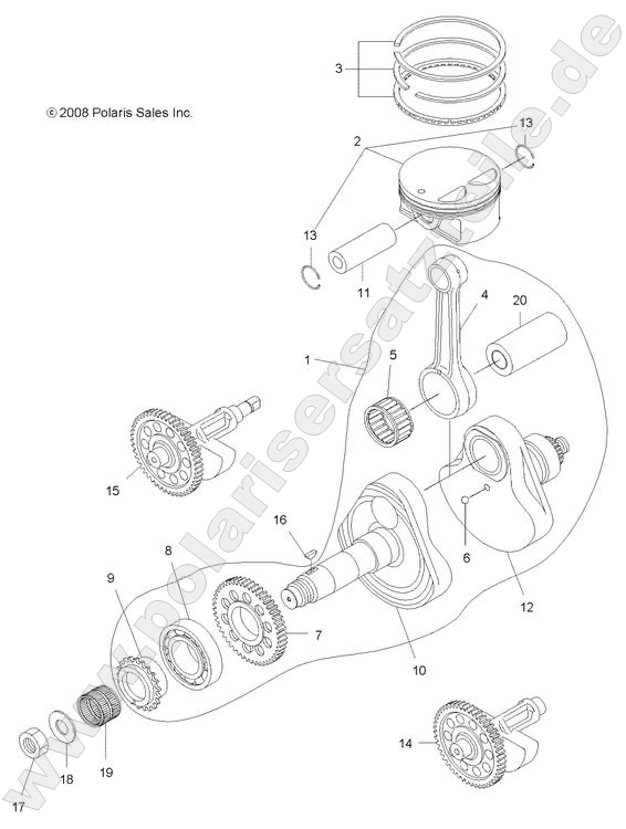 ENGINE, CRANKSHAFT and PISTON ENGINE, CRANKSHAFT and PISTON