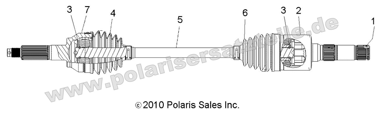 Drive Train, Rear Drive Shaft
