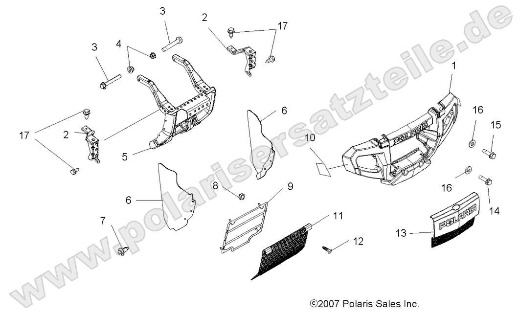 BODY, FRONT BUMPER and MOUNTING BODY, FRONT BUMPER and MOUNTING