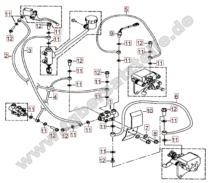 Bremsanlage hinten Bremsanlage hinten