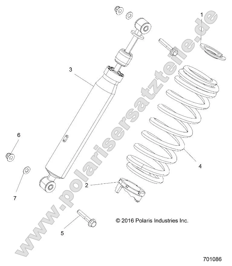 Suspension, Rear Shock Mounting (701086) Suspension, Rear Shock Mounting (701086)