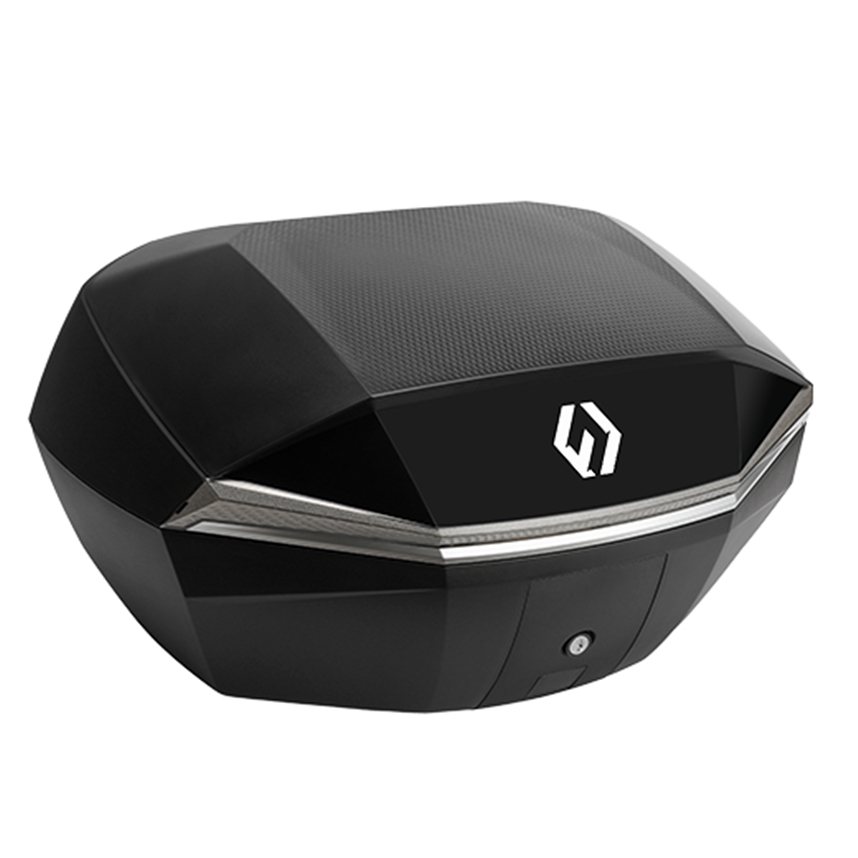 Furchtlos SHIELD L Luxe Topcase - 48 Liter - schwarz/silber