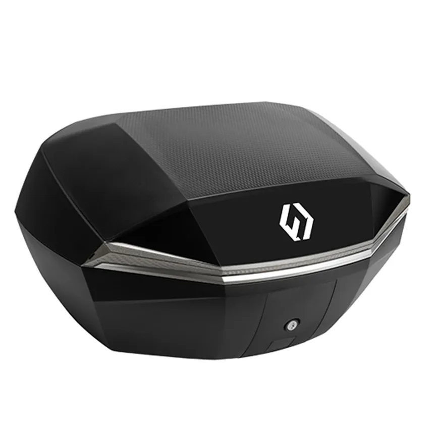 Furchtlos SHIELD L Luxe Topcase - 48 Liter - schwarz/silber