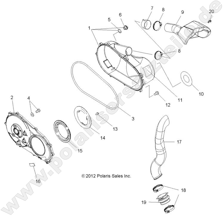 BODY, CLUTCH COVER and DUCTING BODY, CLUTCH COVER and DUCTING