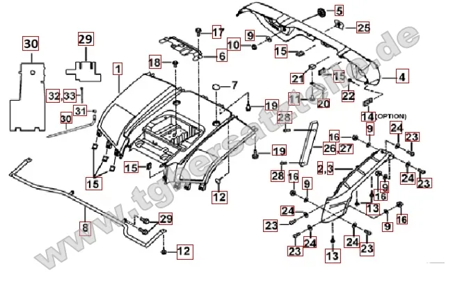 Heckverkleidung Heckverkleidung