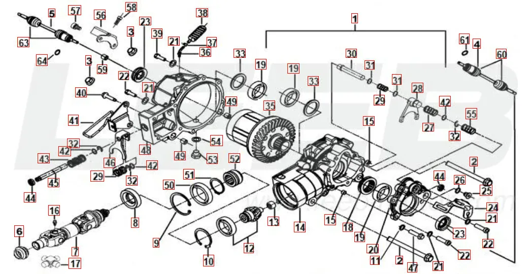 Differenzial vorne Differenzial vorne