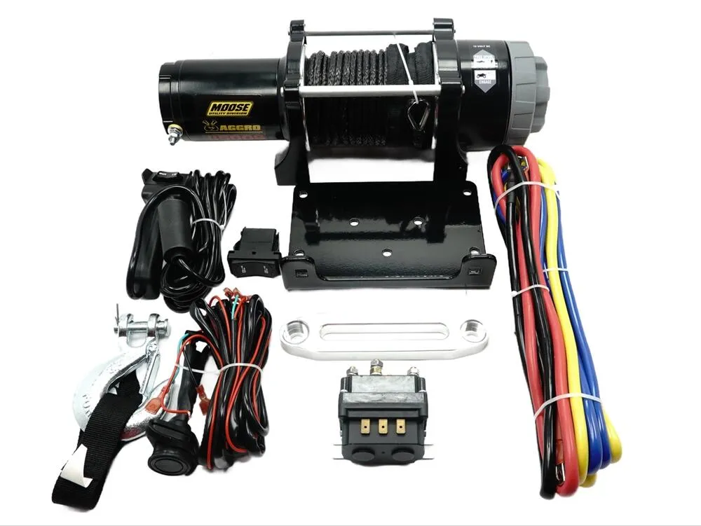 Moose Utility UTV Seilwinde AGGRO 4500 S / 12V / 2041 kg - Synthetikseil - 45050788