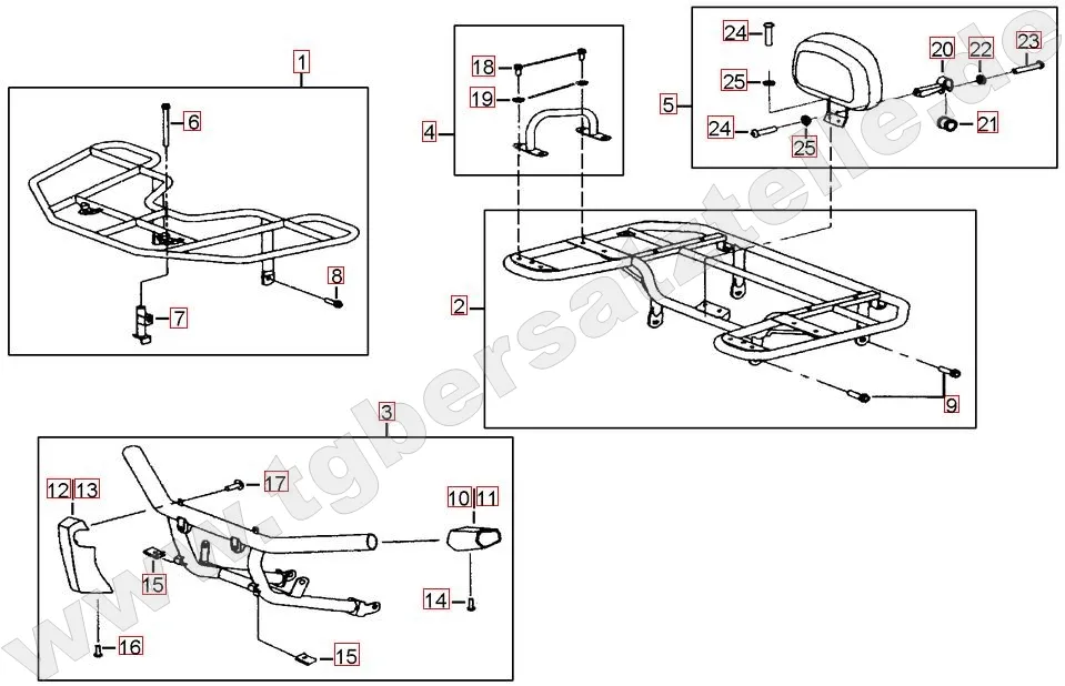Gepäckträger vo. und hi.