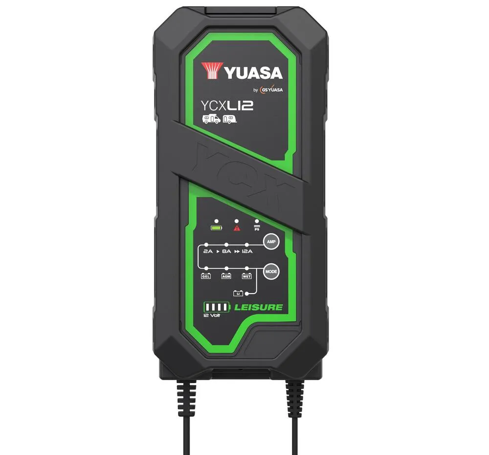 Yuasa_YCXL12_Leisure_Batterieladegeraet_12V_12A_fuer_Versorgungsbatterien_Blei_Saeure___Lithium Yuasa YCXL12 Leisure Batterieladegerät 12V 12A für Versorgungsbatterien Blei-Säure + Lithium
