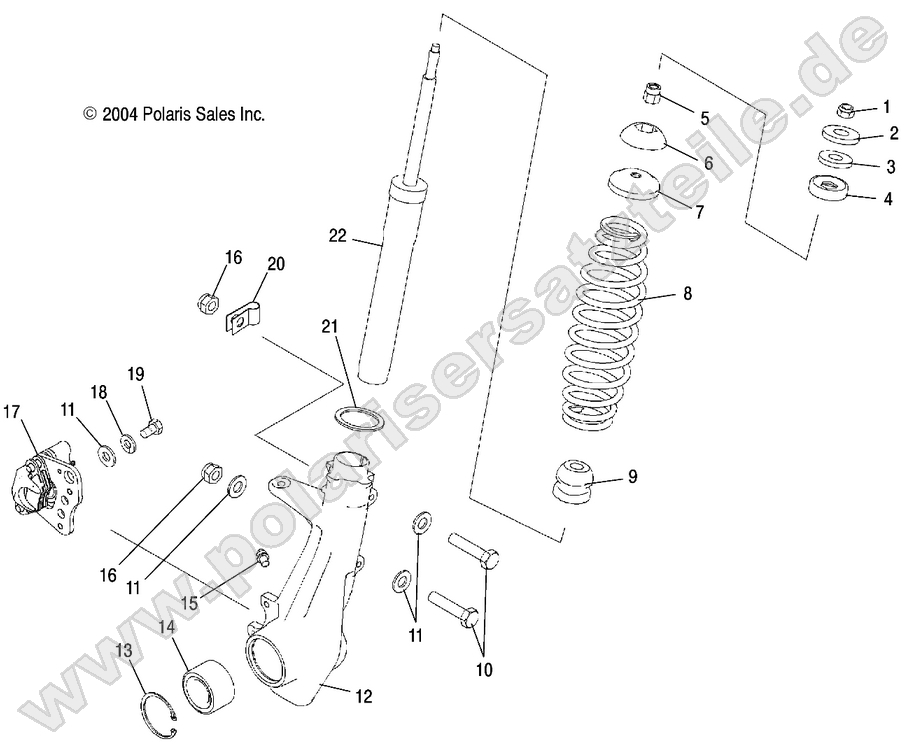 STRUT, FRONT STRUT, FRONT