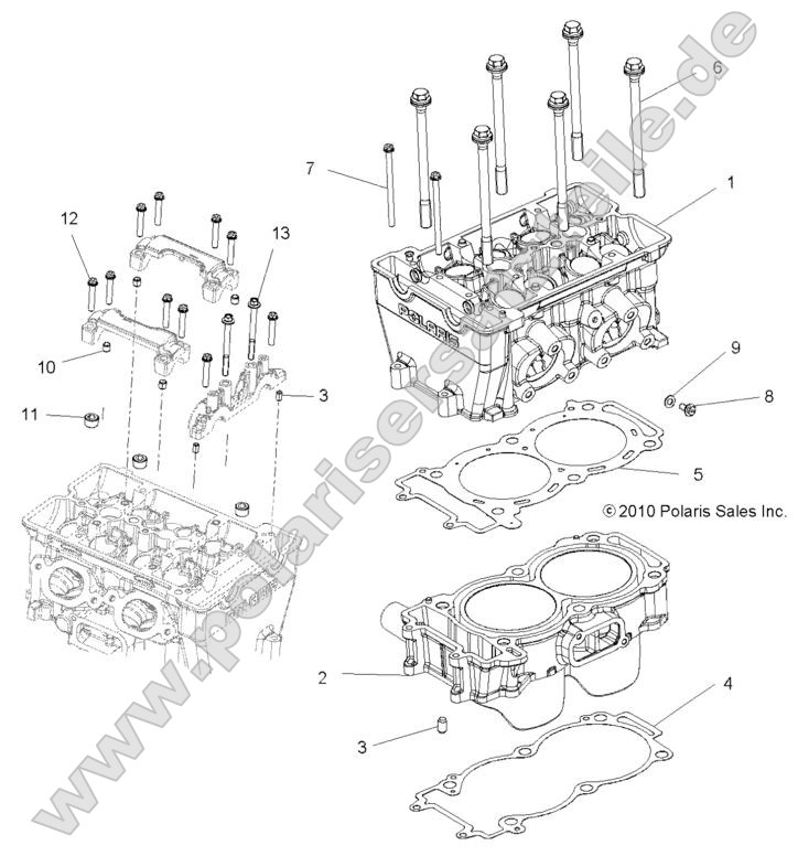 Engine, Cylinder and Head