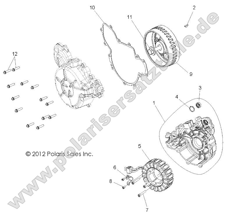Engine, Stator and Cover