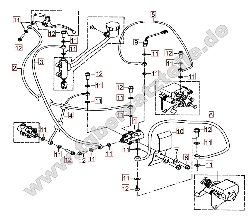 Bremsanlage hinten Bremsanlage hinten