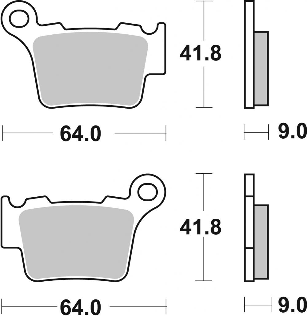 SBS Bremsbeläge Offroad & ATV Racing Sintermetall - 791RSI