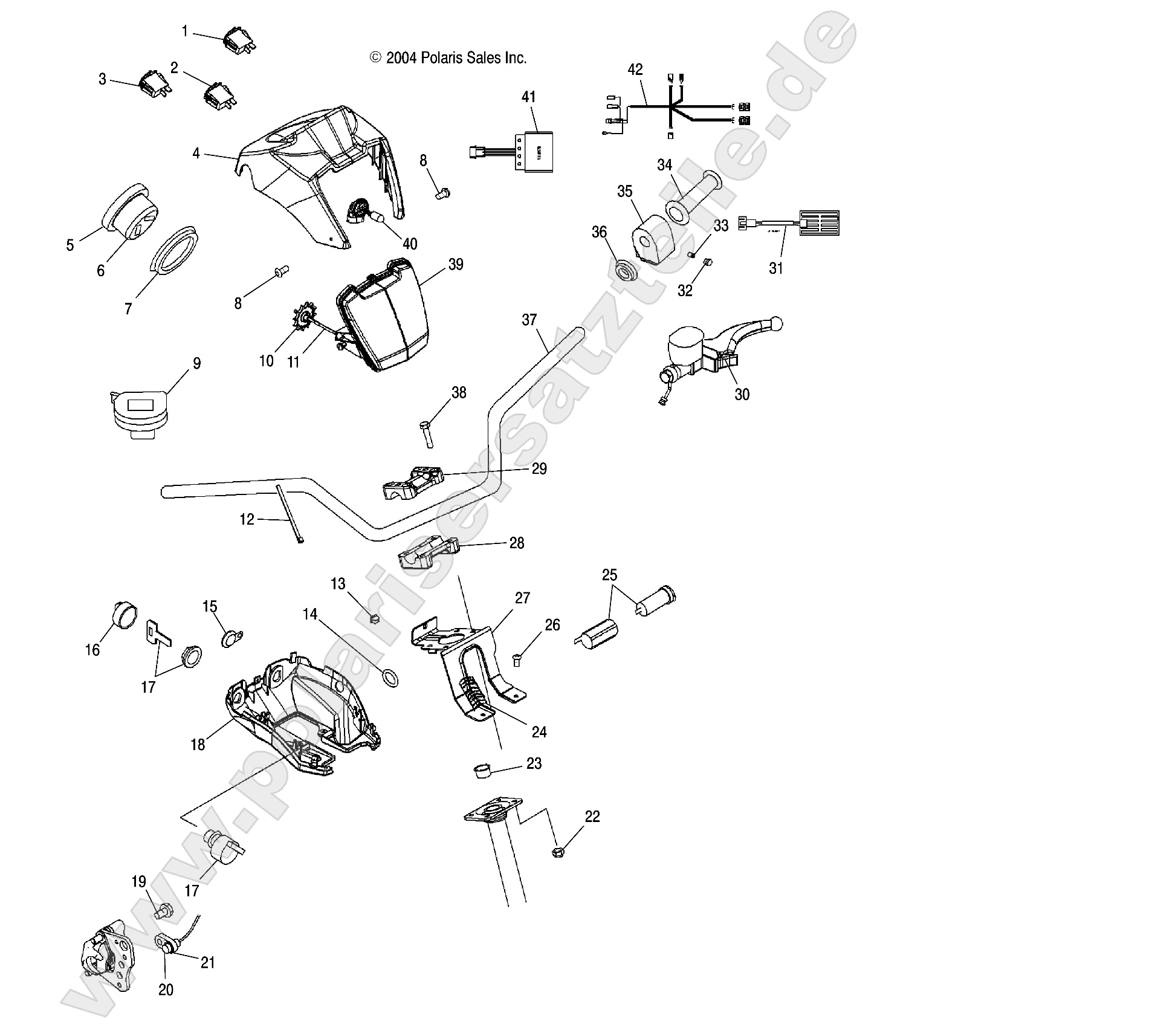 HANDLEBAR and HEADLIGHT POD HANDLEBAR and HEADLIGHT POD