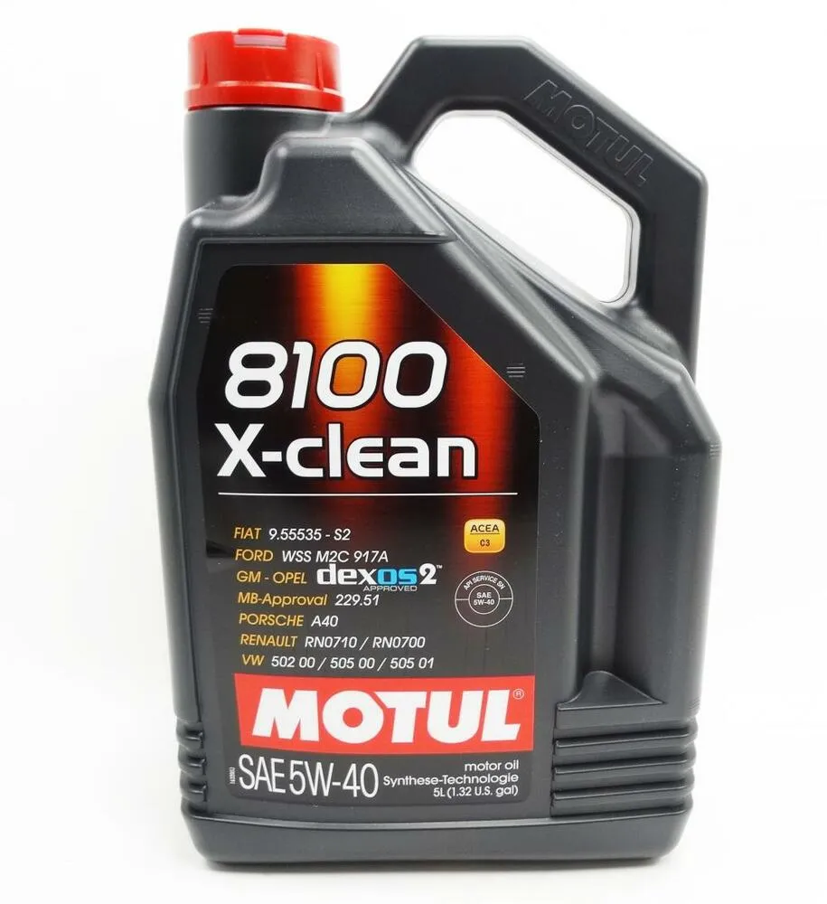 Motul_Motoroel_8100_X_Clean_5W_40_C3___5_Liter_109226 Motul Motoröl 8100 X-Clean 5W-40 C3 - 5 Liter