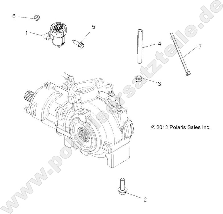 DRIVE TRAIN, GEARCASE MOUNTING, FRONT