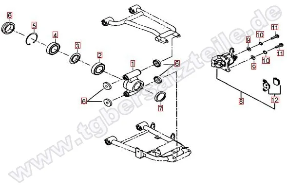Hinterradachse Hinterradachse