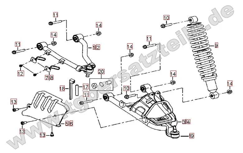 Federbein vorne Federbein vorne