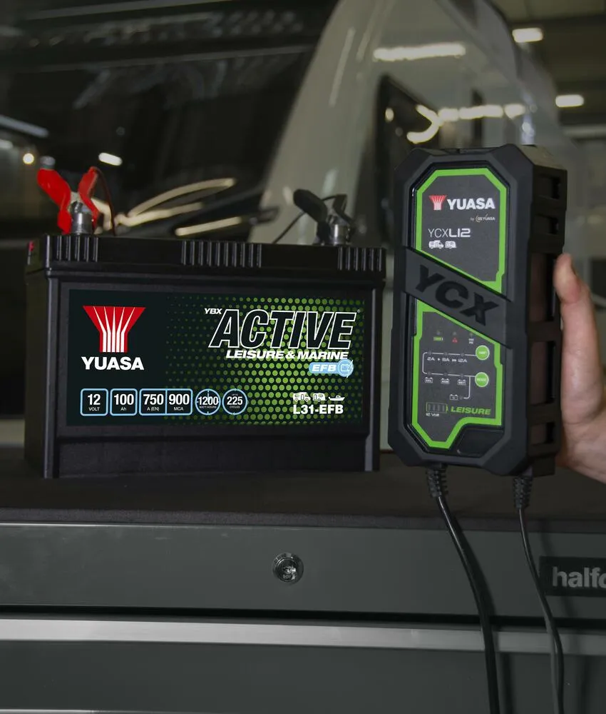 Yuasa_YCXL12_Leisure_Batterieladegeraet_12V_12A_fuer_Versorgungsbatterien_Blei_Saeure___Lithium_3 Yuasa YCXL12 Leisure Batterieladegerät 12V 12A für Versorgungsbatterien Blei-Säure + Lithium