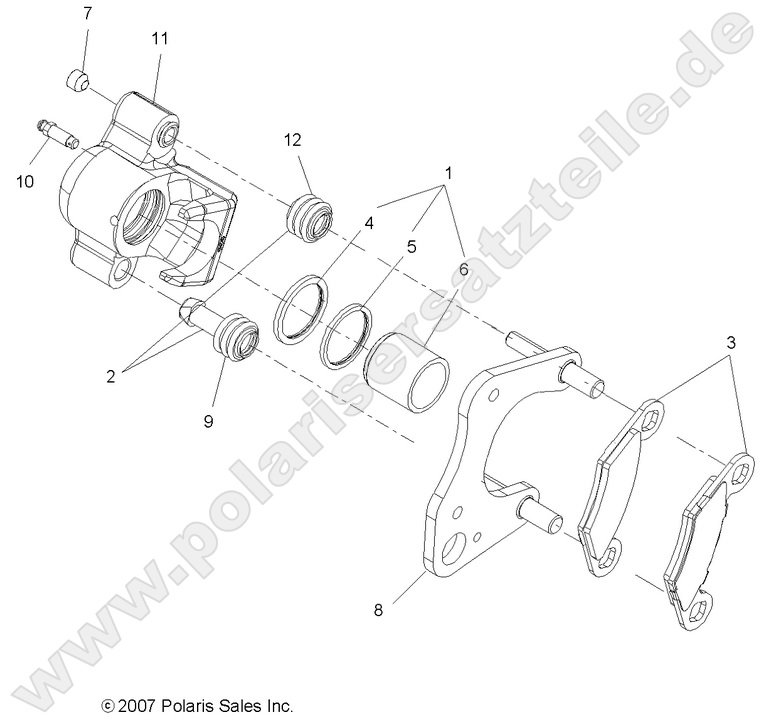 BRAKES, FRONT CALIPER
