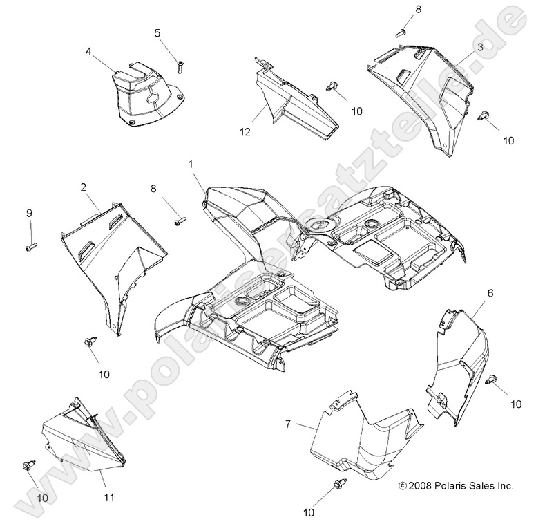 BODY, FRONT CAB BODY, FRONT CAB